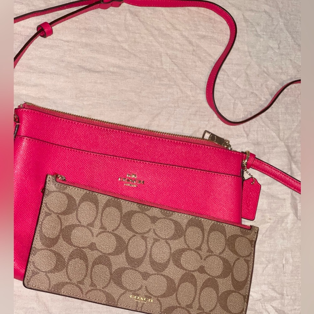 COACH crossbody with removable pouch
